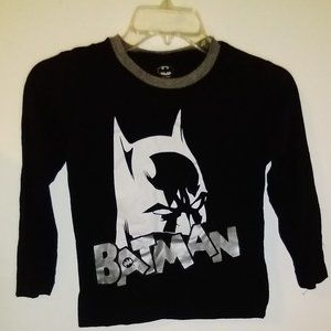Batman boys black LS tee SZ 7